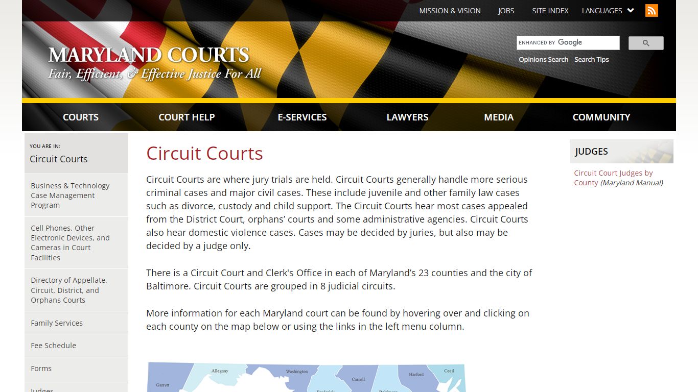 Circuit Courts | Maryland Courts